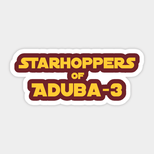 Starhoppers of Aduba-3 Sticker by gigglelumps